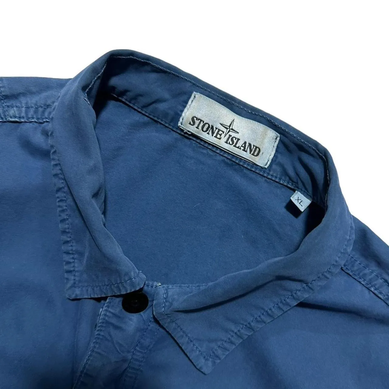 Stone Island Blue Double Pocket Overshirt