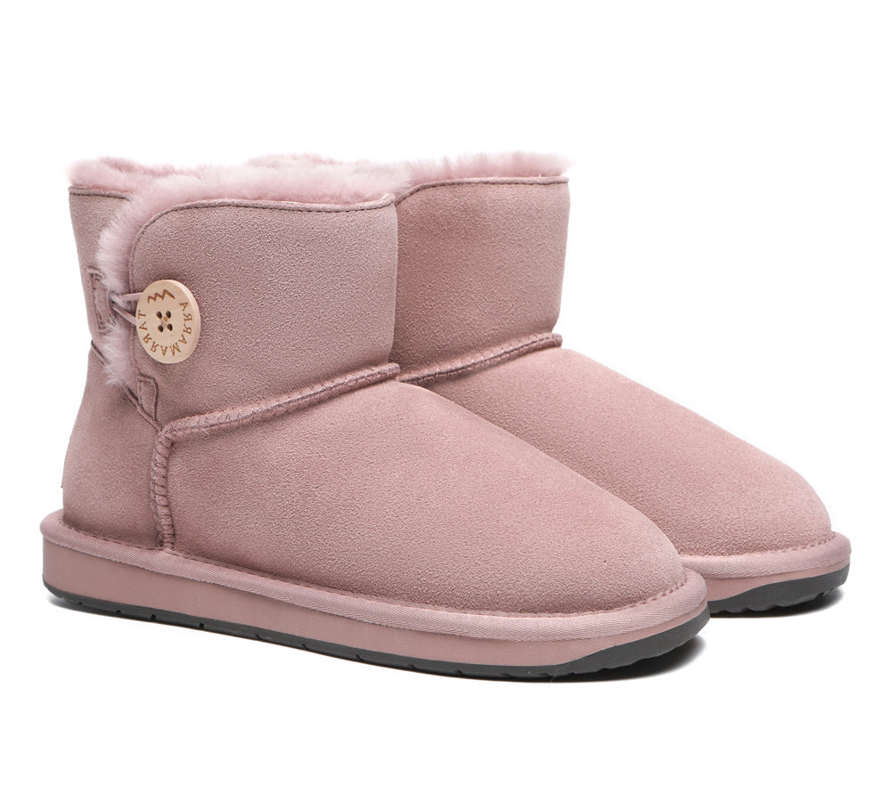 TARRAMARRA Premium Australian Sheepskin Boots Unisex Mini Button Plus