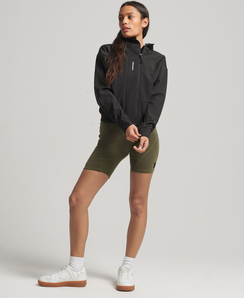 Tech Crop Softshell Jacket | Black