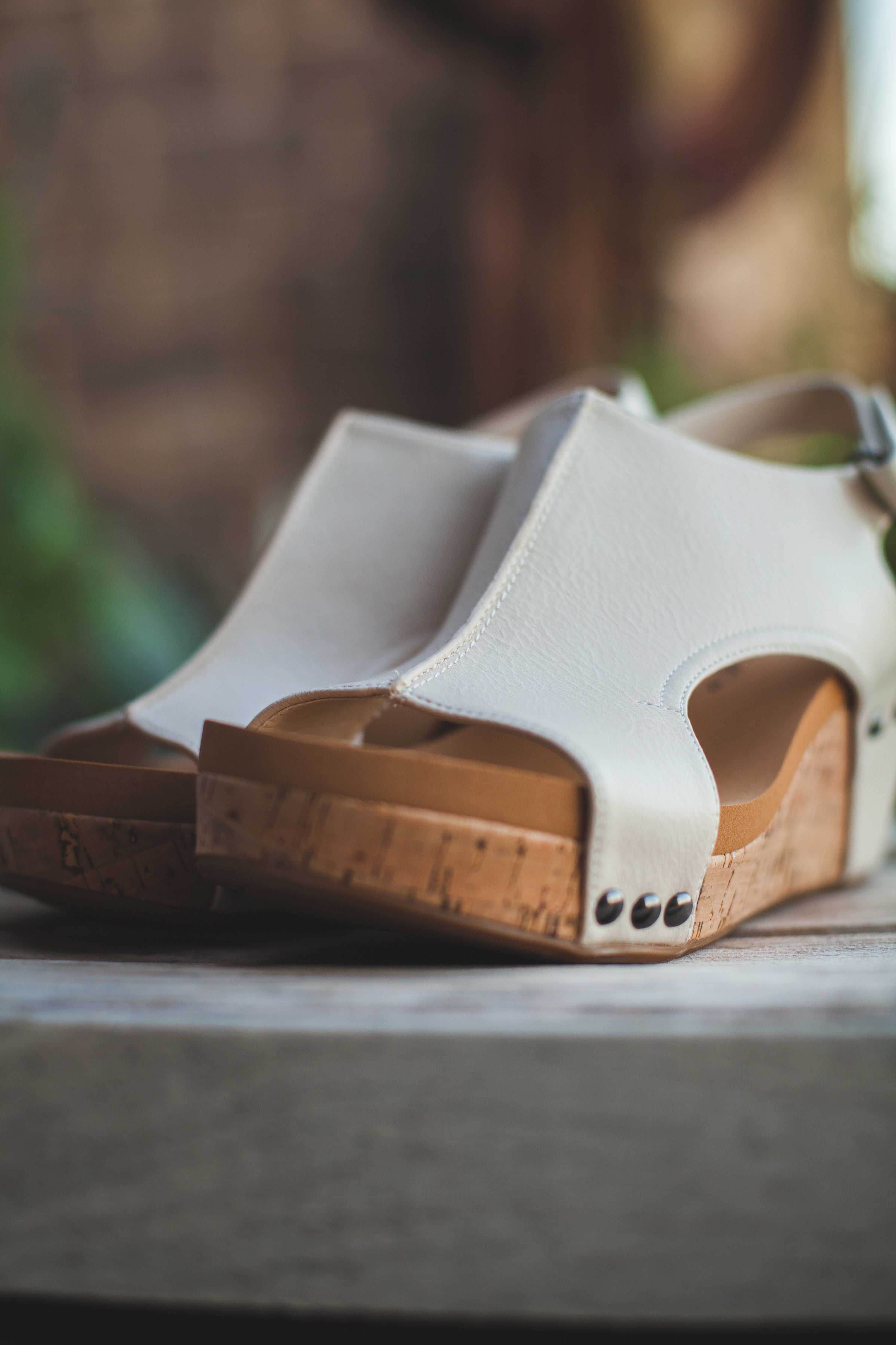 The Carly Wedge in Cream