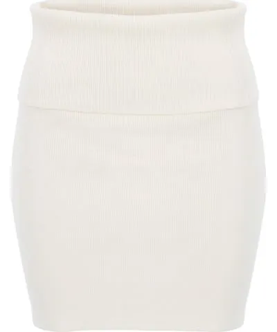 The Etta Collection Women's Sydney Knit Skirt White