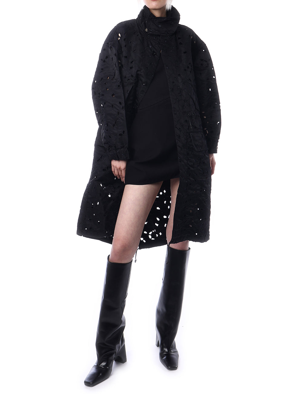 Toga Pulla Nylon Twill Embroidery Coat