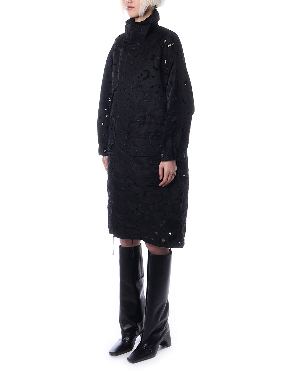 Toga Pulla Nylon Twill Embroidery Coat