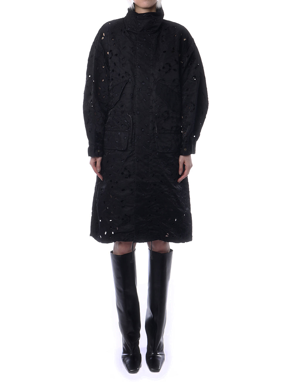 Toga Pulla Nylon Twill Embroidery Coat