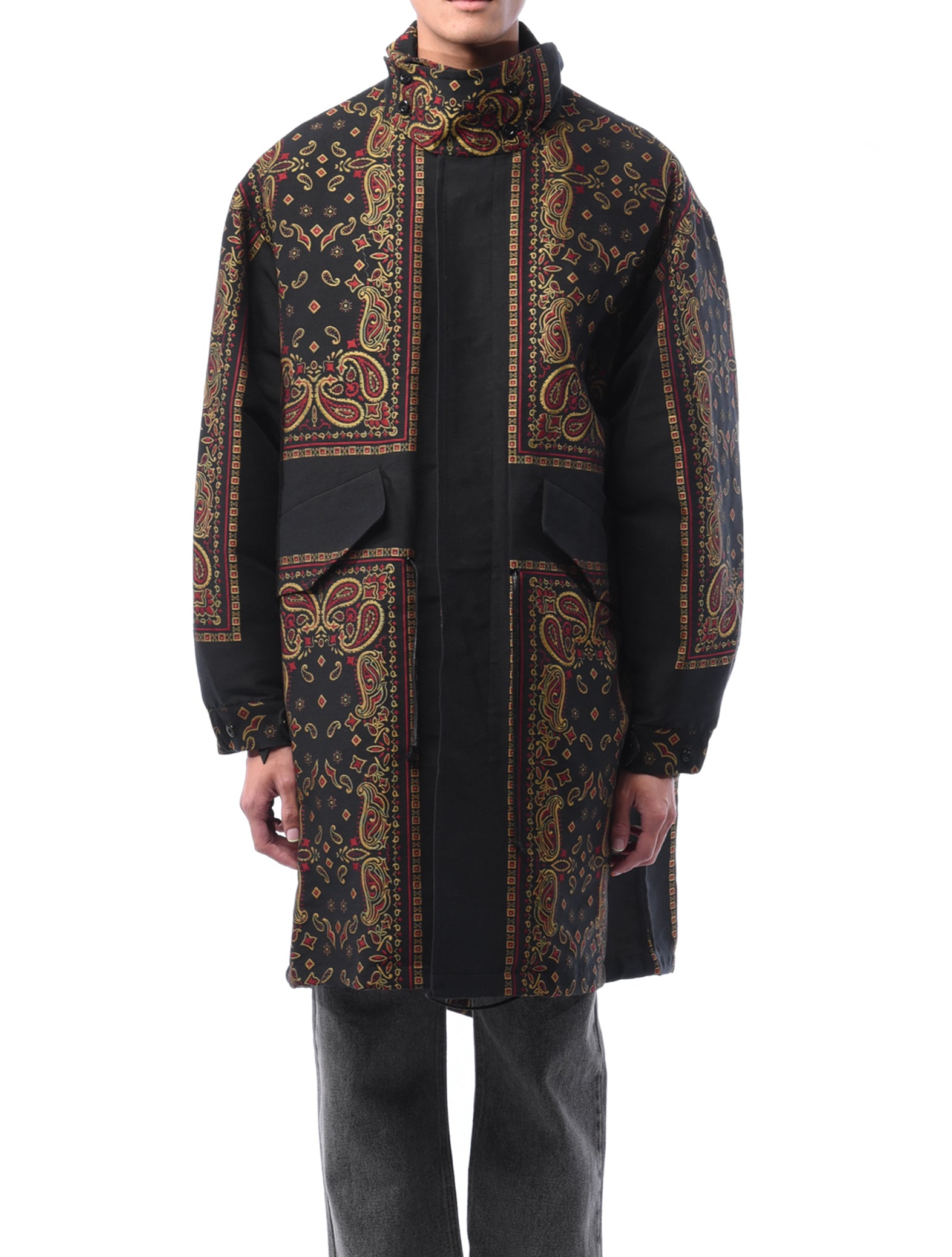 Toga Virilis Paisley Jacquard Coat