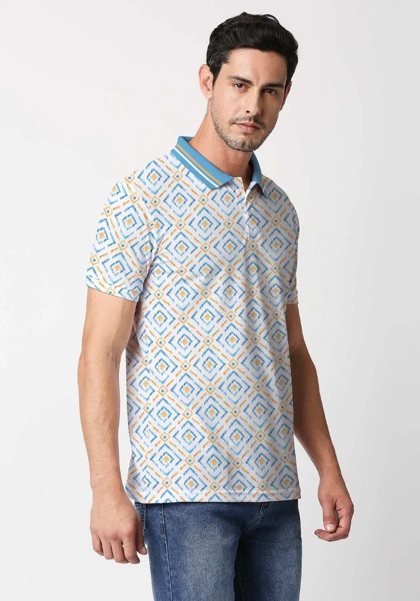 Tribal Art Printed Polo