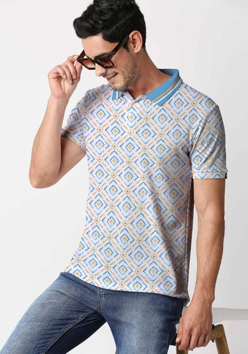 Tribal Art Printed Polo