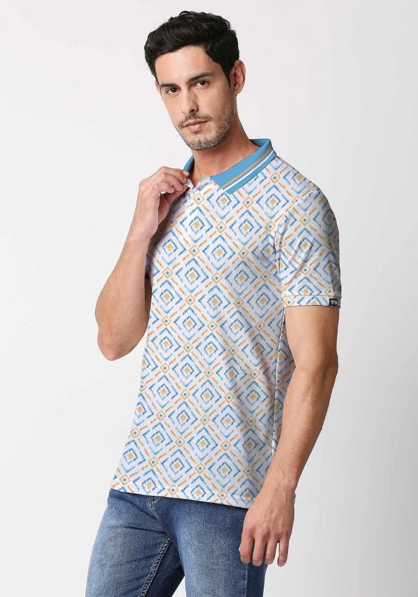 Tribal Art Printed Polo