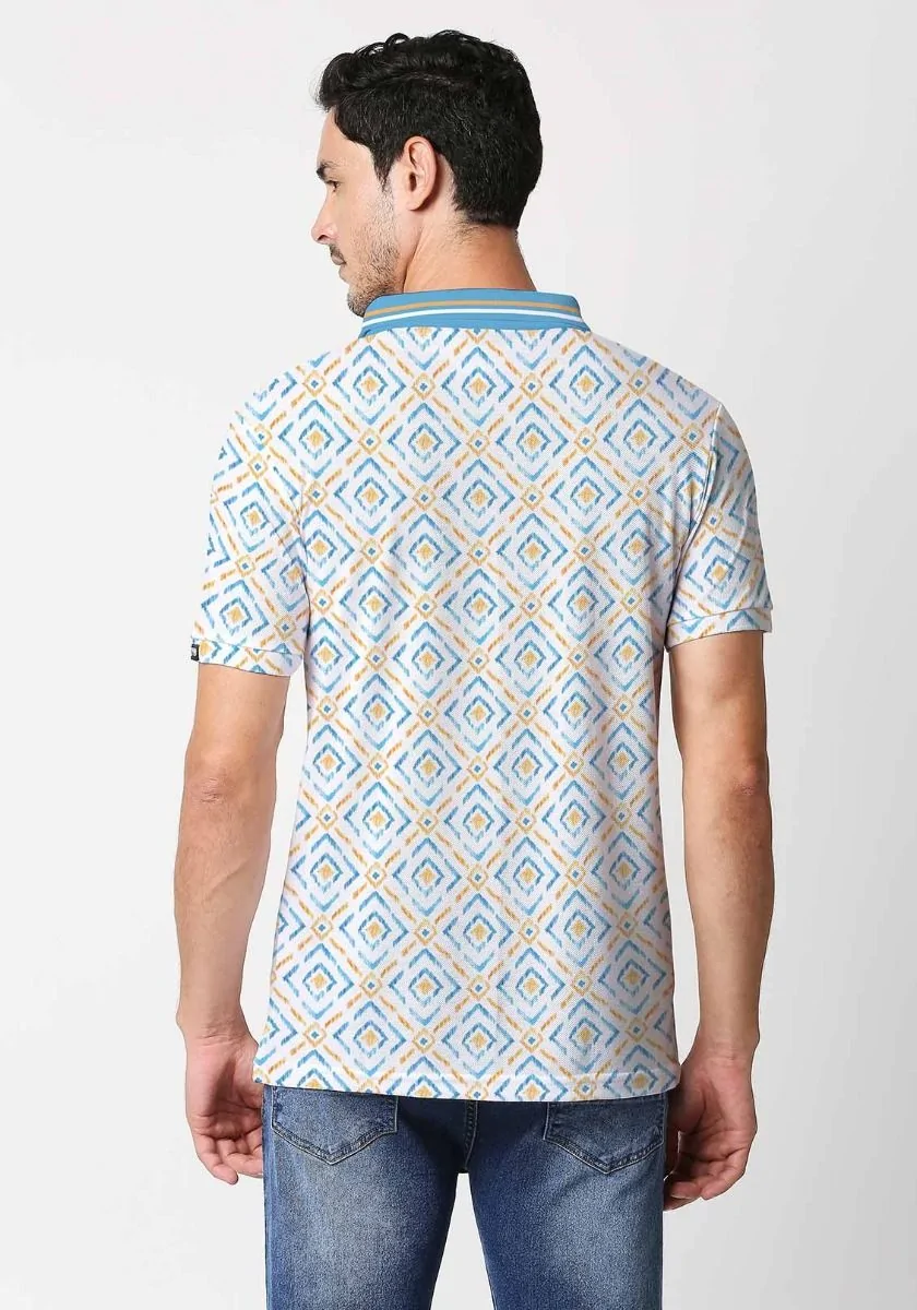 Tribal Art Printed Polo