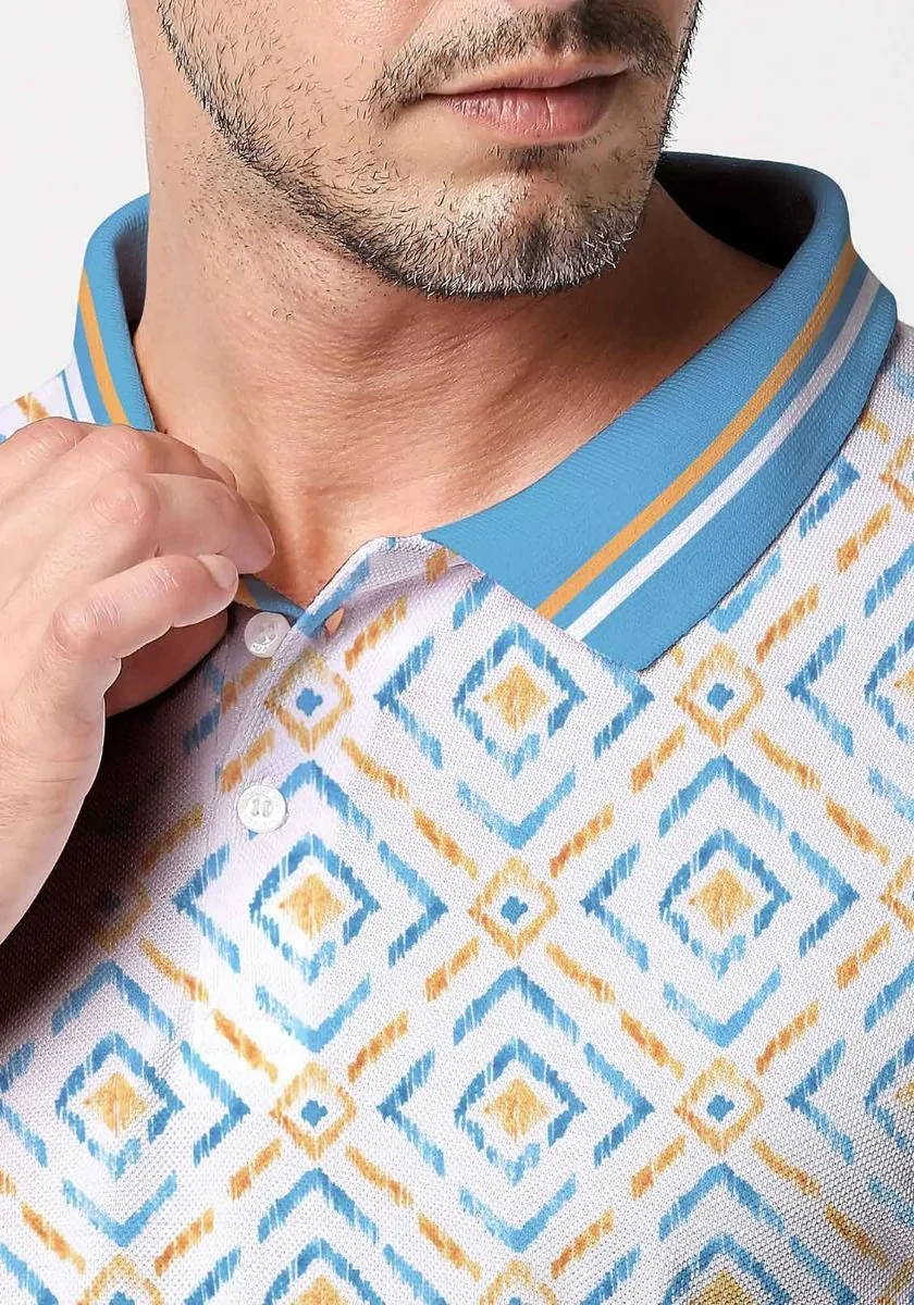 Tribal Art Printed Polo