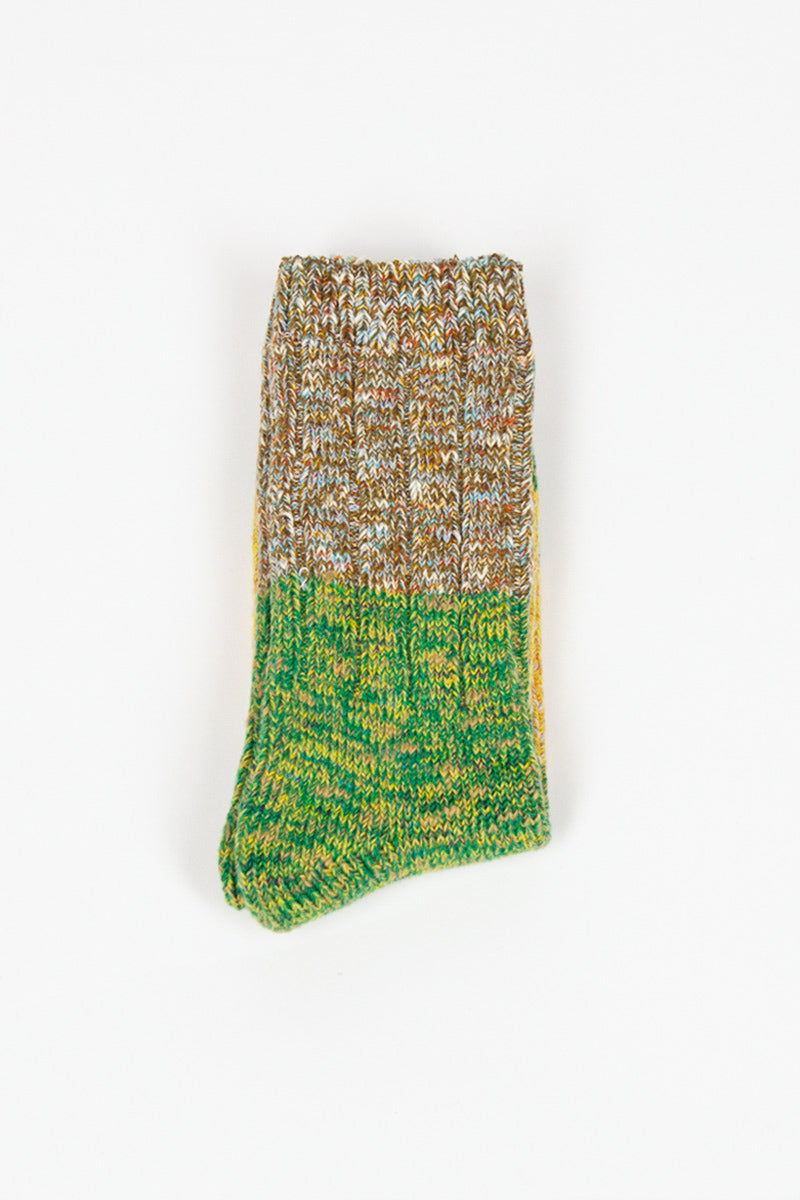 Van Gogh Sock Green