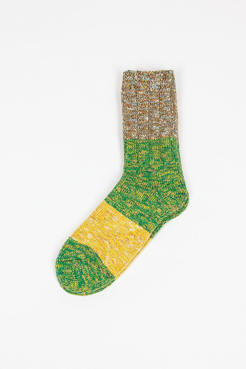 Van Gogh Sock Green