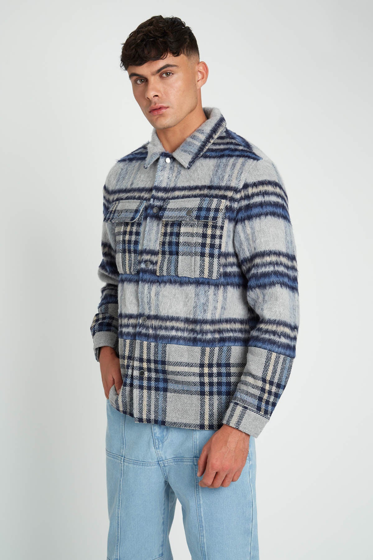 WATTS BRUSHED CHECK OVERSHIRT