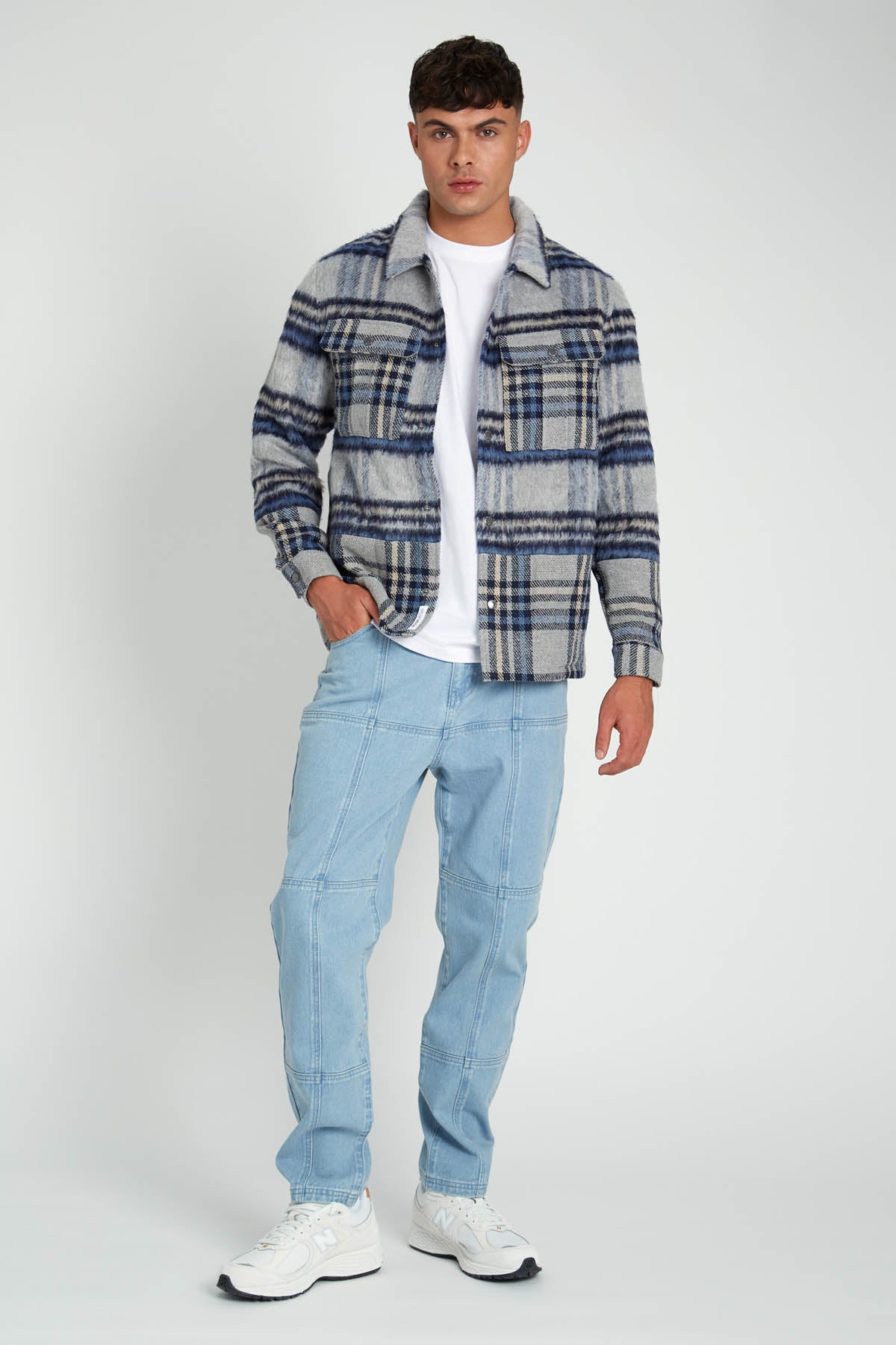 WATTS BRUSHED CHECK OVERSHIRT