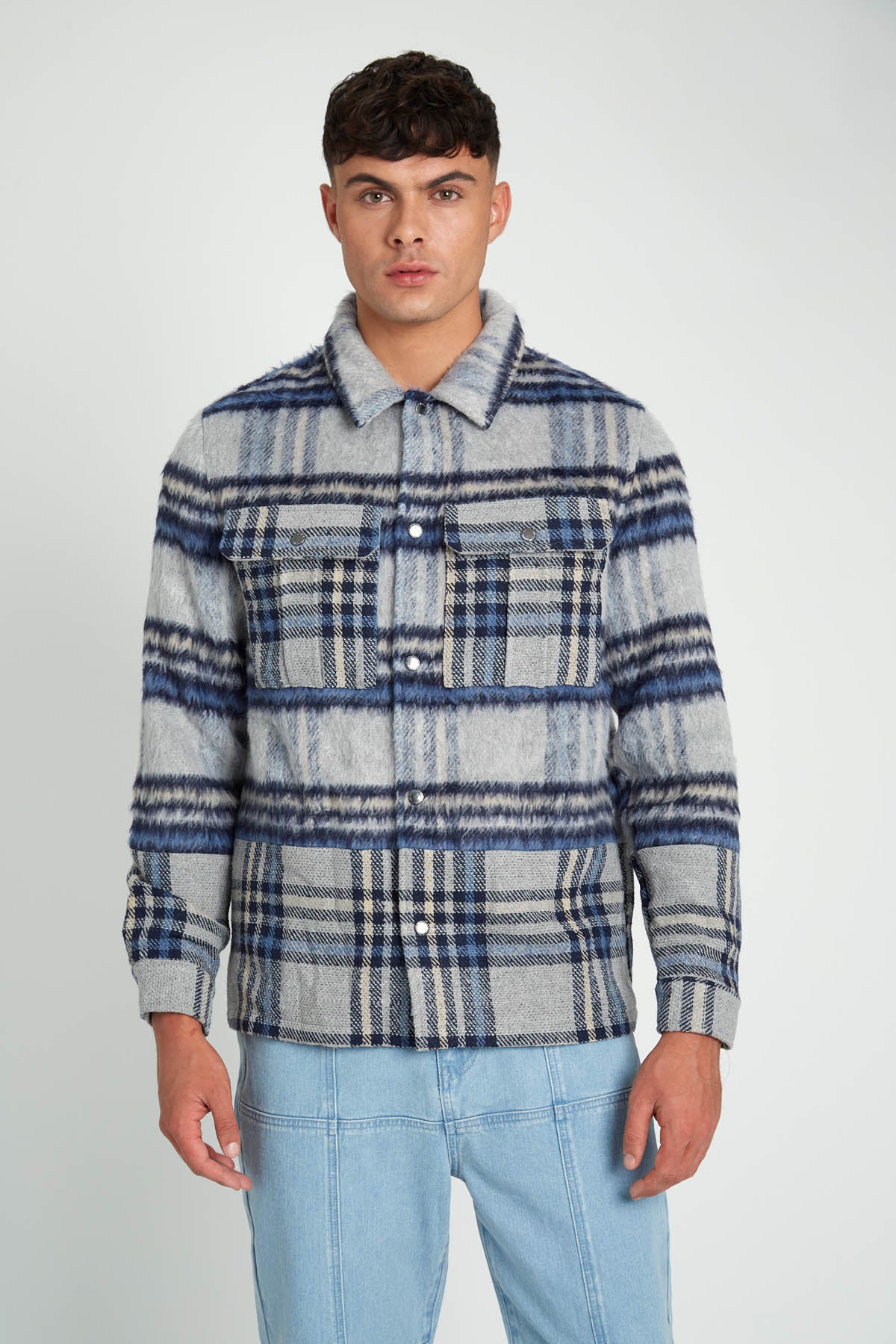 WATTS BRUSHED CHECK OVERSHIRT