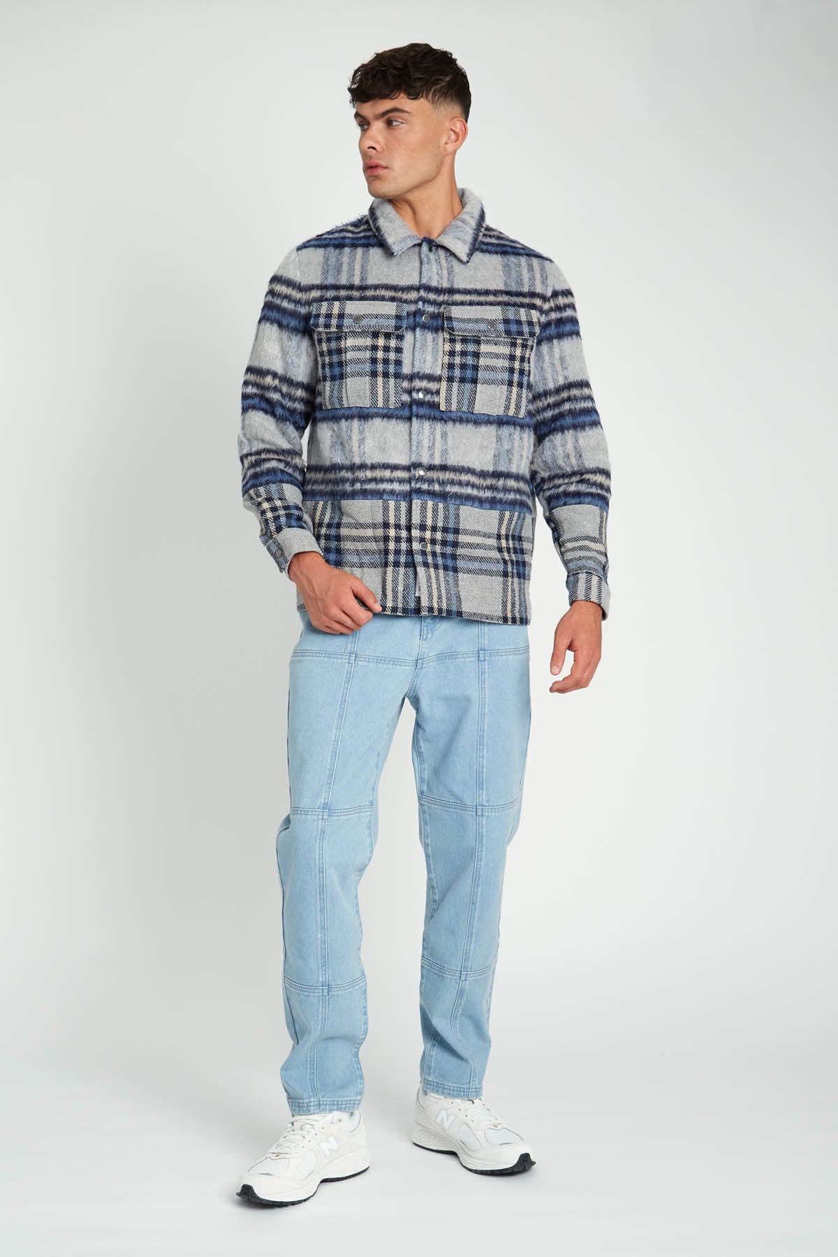 WATTS BRUSHED CHECK OVERSHIRT