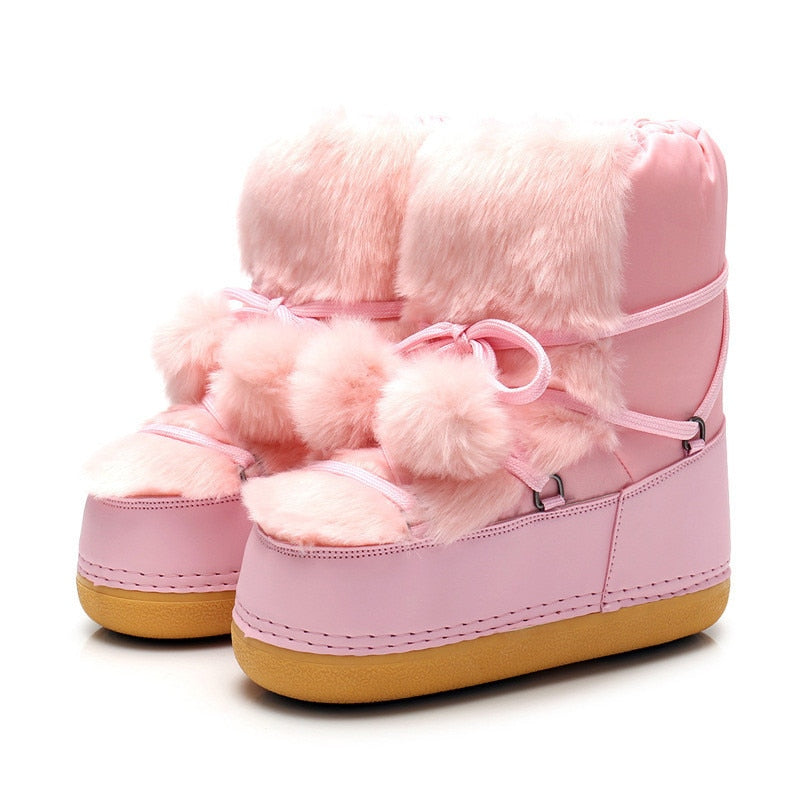 Women Winter  Fluffy Snow Boots - Kimi