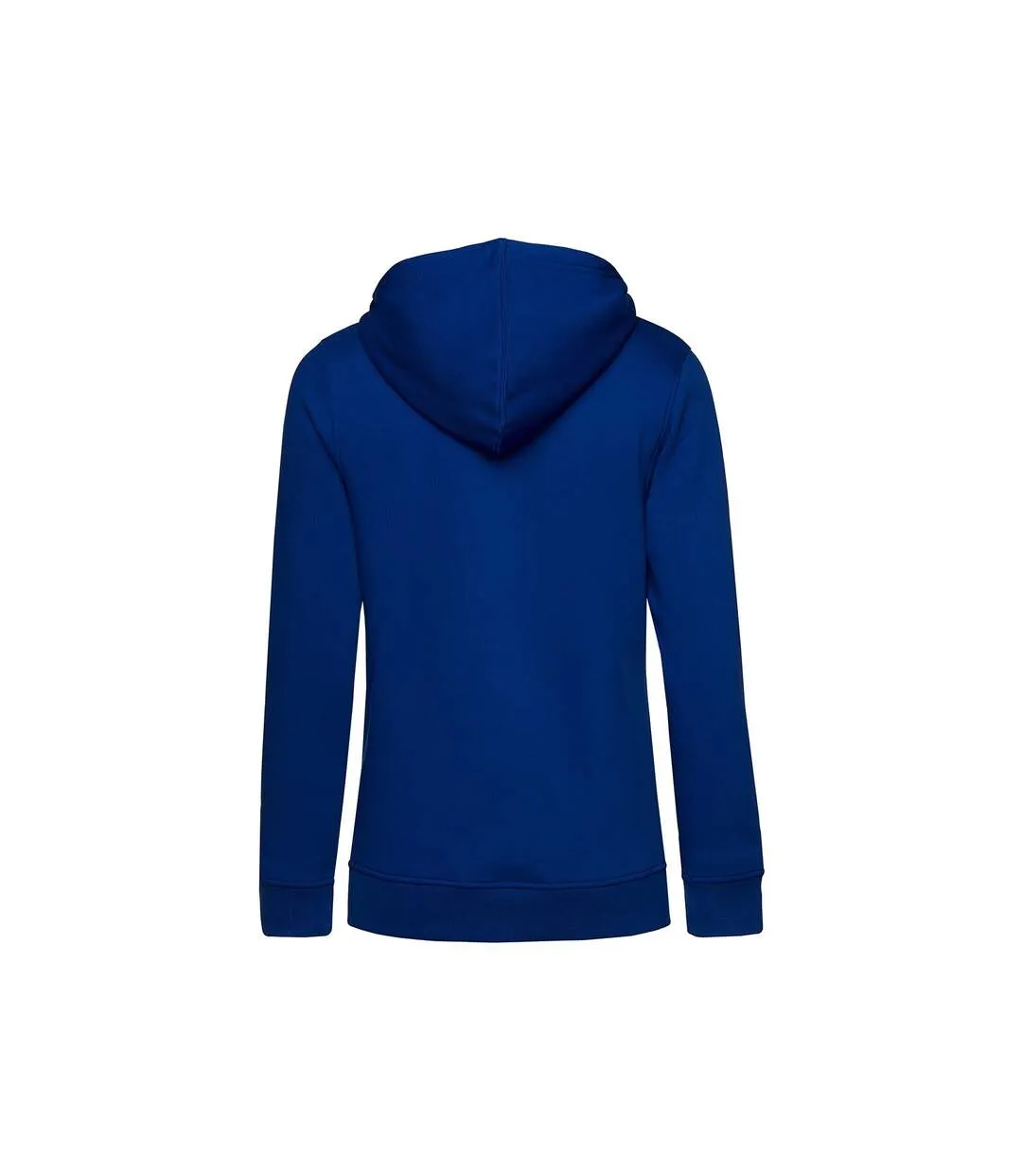 Womens/ladies organic hoodie royal blue B&C