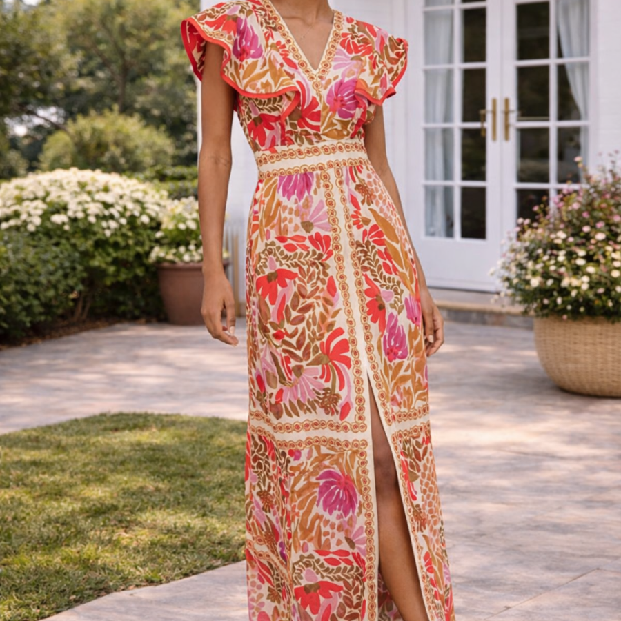 Ruffle Maxi Dress